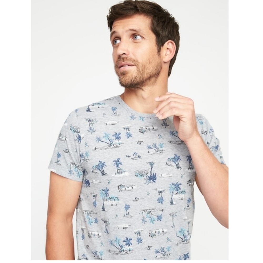 Soft-Washed Printed Crew-Neck T-Shirt